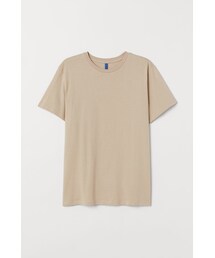 H&M | H&M - レギュラーフィット ラウンドネックTシャツ - ベージュ(Tシャツ/カットソー)