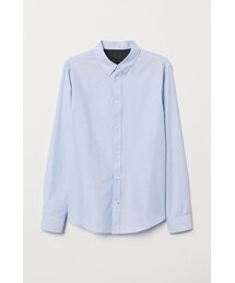 H&M - スリムフィット オックスフォードシャツ - ブルー