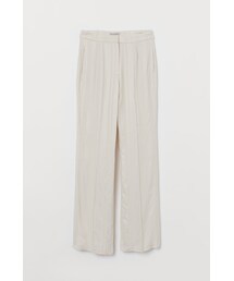 H&M | H&M - ジャカードストライプパンツ - ベージュ(その他パンツ)