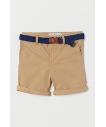 H&M | H&M - ショートパンツ ベルト付き - ベージュ(その他パンツ)