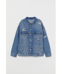 H&M - オーバーサイズ デニムジャケット - ブルー