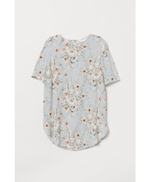 H&M | H&M - クレープトップス - グリーン(シャツ/ブラウス)