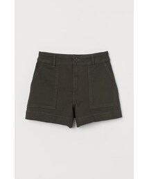 H&M | H&M - コットンツイルショートパンツ - グリーン(その他パンツ)