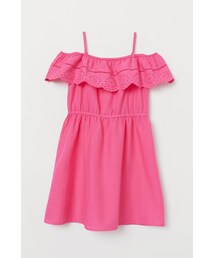 H&M | H&M - イギリス刺繍ワンピース - ピンク(ワンピース)