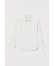 H&M | H&M - リネンシャツ - ホワイト(シャツ/ブラウス)