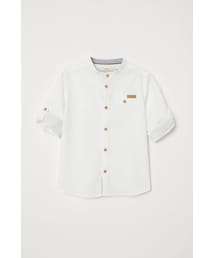 H&M | H&M - グランドファーザーシャツ - ホワイト(シャツ/ブラウス)