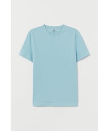 H&M | H&M - スリムフィット ラウンドネックTシャツ - ターコイズ(Tシャツ/カットソー)