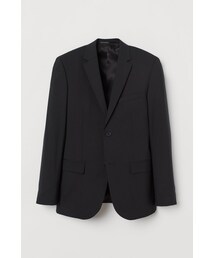 H&M - スリムフィット ウールジャケット - ブラック
