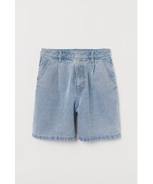 H&M | H&M - ハイウエスト デニムショートパンツ - ブルー(その他パンツ)