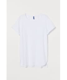 H&M | H&M - ロングTシャツ - ホワイト(Tシャツ/カットソー)