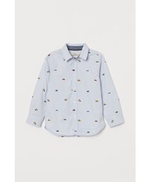 H&M | H&M - コットンシャツ - ブルー(シャツ/ブラウス)