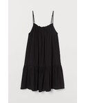 H&M | H&M - フラウンスワンピース - ブラック(洋裝)