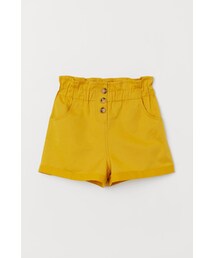 H&M | H&M - リネンブレンド ペーパーバッグショートパンツ - イエロー(その他パンツ)
