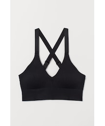H&M | H&M - シームレススポーツブラ - ブラック(ブラジャー)