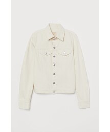 H&M | H&M - デニムジャケット - ホワイト(ダウンジャケット/コート)