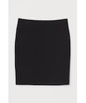 H&M | H&M - ジャージーショートスカート - ブラック(Skirt)