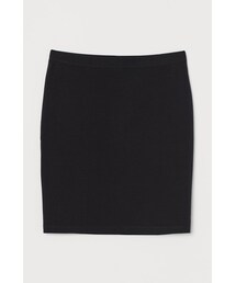 H&M | H&M - ジャージーショートスカート - ブラック (スカート)