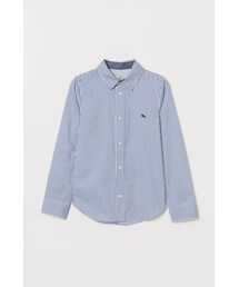 H&M | H&M - コットンシャツ - ブルー(シャツ/ブラウス)