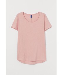 H&M | H&M - カットオフTシャツ - ピンク(Tシャツ/カットソー)