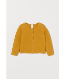 H&M | H&M - コットンニットカーディガン - イエロー(カーディガン/ボレロ)