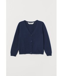 H&M | H&M - コットンカーディガン - ブルー(カーディガン/ボレロ)