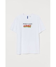H&M | H&M - デザインTシャツ - ホワイト(Tシャツ/カットソー)