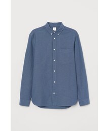 H&M | H&M - レギュラーフィット オックスフォードシャツ - ブルー(シャツ/ブラウス)