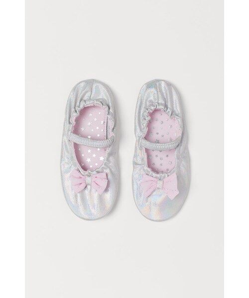 H&M（エイチ・アンド・エム）の「H&M シマーダンスシューズ グレー（ドレス）」 WEAR