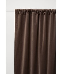 H&M - ベルベットカーテン 2枚セット - ブラウン