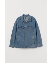 H&M - オーバーサイズ デニムジャケット - ブルー