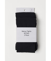 H&M - MAMA タイツ40デニール 2足セット - ブラック