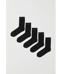 H&M | H&M - ソックス 5足セット - ブラック(ソックス/靴下)