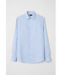 H&M - スリムフィット リネンシャツ - ブルー