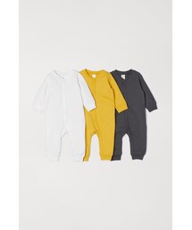 H&M | H&M - コットンパジャマ 3枚セット - イエロー(ルームウェア/パジャマ)