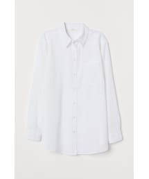 H&M | H&M - コットンシャツ - ホワイト(シャツ/ブラウス)