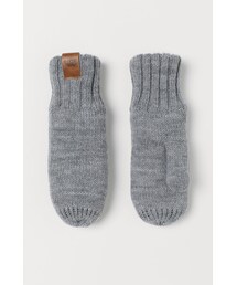 H&M | H&M - ニットミトン - グレー(手袋)