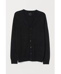 H&M | H&M - コットンカーディガン - ブラック(針織衫/披肩)