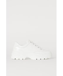 H&M | H&M - プラットフォームスニーカー - ホワイト(スニーカー)