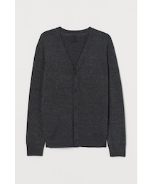 H&M | H&M - コットンカーディガン - グレー(カーディガン/ボレロ)