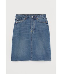 H&M | H&M - ニーレングスデニムスカート - ブルー(スカート)