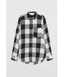 H&M | H&M - チェックシャツ - ホワイト(シャツ/ブラウス)