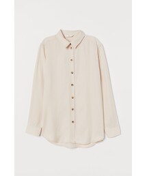 H&M | H&M - リヨセルシャツ - ベージュ(シャツ/ブラウス)