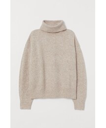 H&M | H&M - タートルネックセーター - ベージュ(ニット/セーター)