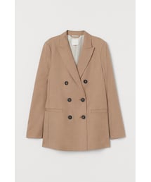 H&M | H&M - ダブルブレストジャケット - ベージュ(テーラードジャケット)