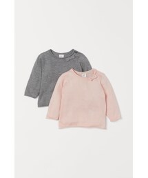 H&M - ファインニットセーター 2枚セット - ピンク