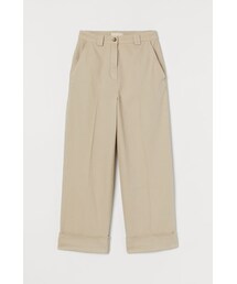 H&M | H&M - ツイルワイドパンツ - ベージュ(その他パンツ)