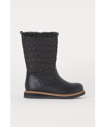 H&M | H&M - ウォームラインドブーツ - ブラック(ブーツ)