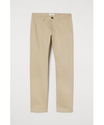 H&M | H&M - コットンツイルチノパンツ - ベージュ(チノパンツ)
