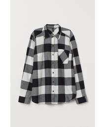 H&M | H&M - コットンシャツ - ブラック(シャツ/ブラウス)