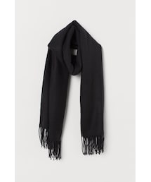 H&M | H&M - ウーブンストール - ブラック(マフラー)